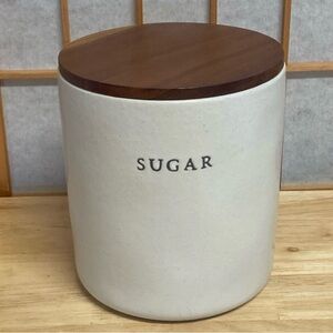 Cream and Brown Kitchen Food Storage Canister